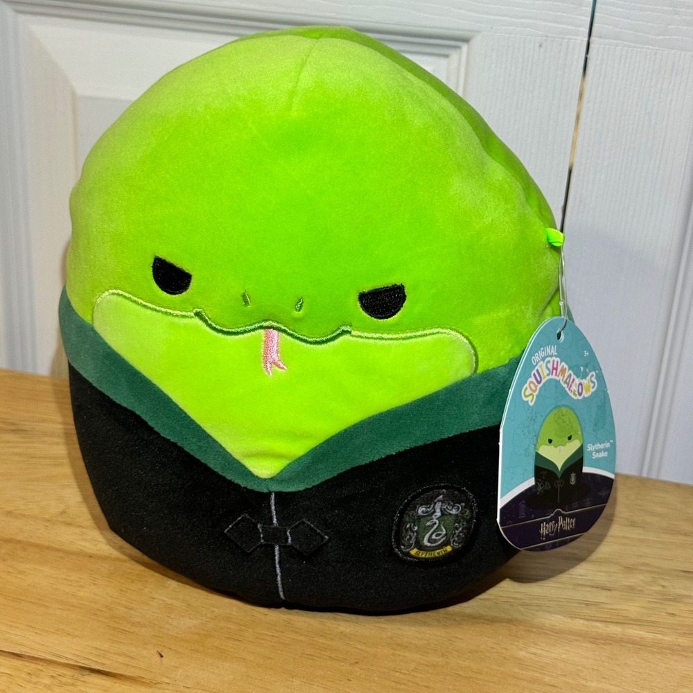 Squishmallows Harry Potter Slytherin Snake Plush Green Black 8 inch Jazwares NWT